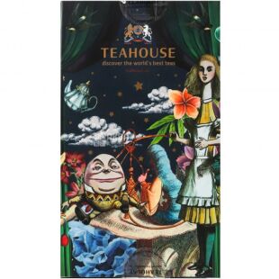 Teahouse, 175 г, ТіХаус Шалений Капелюшник, Купаж чорного та зеленого чаю з квітковим ароматом, скло