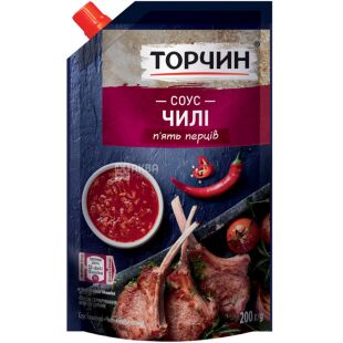 Торчин Пять перцев, 200 г, Соус Чили к мясным блюдам