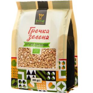 Экород, Крупа гречневая, зеленая, органическая, 400 г