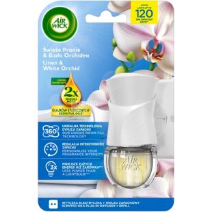 Air Wick Sparkling, 19 мл, Электрический освежитель воздуха Утренняя свежесть + сменный баллон, блистер