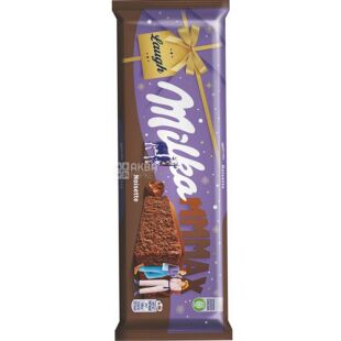 Milka Noisette, 250 г, Мілка, Шоколад молочний з кремом з лісового горіха