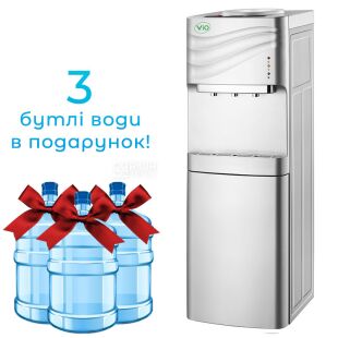 ViO Х903-FNC Silver, Кулер для воды напольный, со шкафчиком, без охлаждения