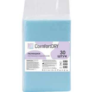 ComfortDry, 30 шт., Набор одноразовых гигиенических пеленок КомфортДрай, 60х60 см 