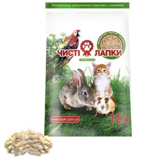 Чисті лапки, 3 кг, наповнювач гігієнічний, універсальний