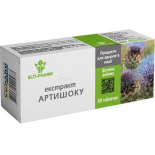 Elit Pharm, Экстракт артишока, диетическая добавка, 80 капсул