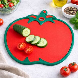 Дошка обробна, пластикова, червона, 265 х 315 мм