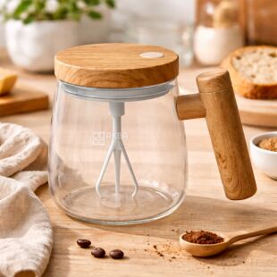 Чашка с автоматическим смешиванием, портативная, 400 мл, стеклянная