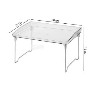 Полиця для зберігання, акрилова, складана, 30 х 21 х 15 см