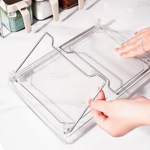 Полиця для зберігання, акрилова, складана, 30 х 21 х 15 см