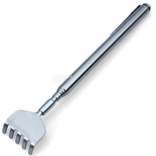 Чесалка для спини, телескопічна, нержавіюча сталь, 15,5 - 50 см 