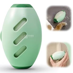 Багаторазовий силіконовий валик для чищення одягу в декоративному корпусі, зелений