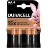 Duracell AA, 4 шт., 1,5V, Батарейки щелочные, LR6