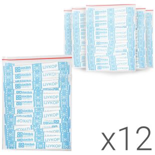 АкваМаркет, 12 упаковок х 200 шт., Цукор у стіках, білий кристалічний