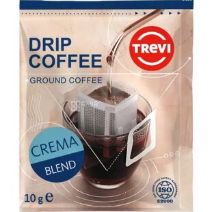 Trevi Drip Coffee Crema Blend, 1 шт. х 10 г, Дріп-кава Крема Бленд, Треві