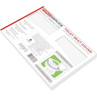 Pro Service, 250 шт., Про Сервіс, Накладки гігієнічні для унітазу, 42,5 х 36 см