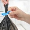 Зажим-клипса для мусорного пакета, 10 шт., голубой, пластиковый