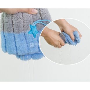 Чохол на унітаз із петелькою, теплий, сіро-блакитний, 34х43 см