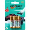 Sunpadow, АА, 4 шт., 1,5 V, Батарейки алкалінові, LR6