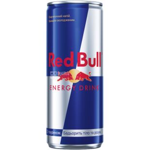 Red Bull, 0,355 л, Напиток энергетический, безалкогольный, газированный