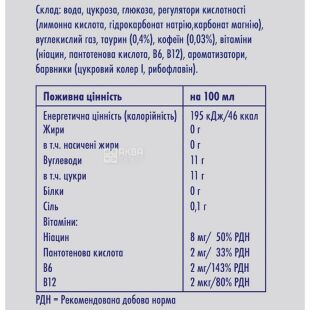 Red Bull, 0,355 л, Напиток энергетический, безалкогольный, газированный