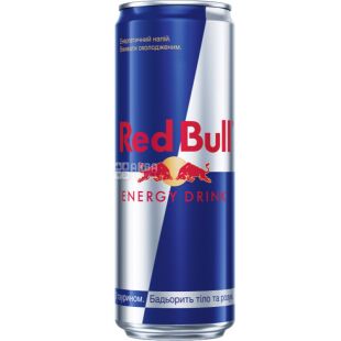 Red Bull, 0,47 л, Напиток энергетический, безалкогольный, газированный