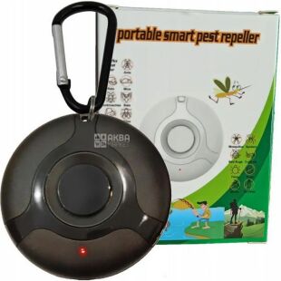 Ультразвуковой отпугиватель мошек и вредителей, портативный, черный