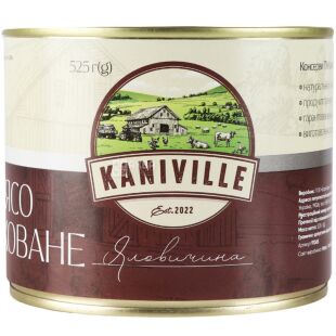 Kaniville, 525 г, Мясо тушеное Говядина, Канивилле, ж/б
