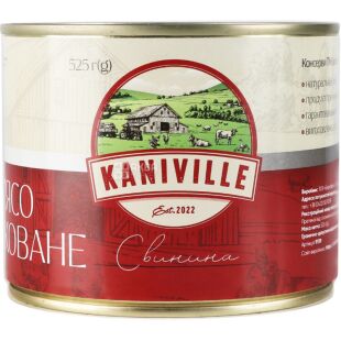 Kaniville, 525 г, Мясо тушеное Свинина, Канивилле, ж/б