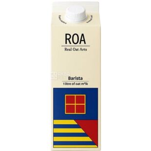 Roa Barista, 1 л, Молоко овсяное Бариста Роа, органическое