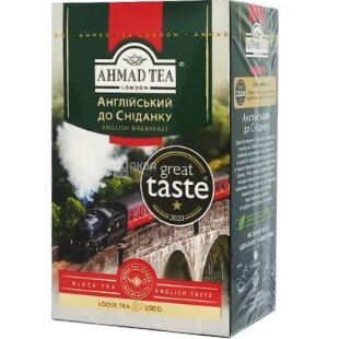 Ahmad Tea English Breakfast, 100 г, Чай чорний листовий Ахмад Ті Інгліш Брекфаст