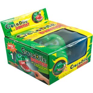 Win Out Crocodile Dentist, Настольная развлекательная игра для детей Крокодил-Дантист, пластиковый, зеленый