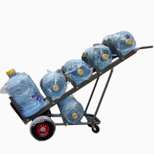 ViO HT-6BM, Двухколесная тележка с ручками и платформой для перемещения 7 бутылей, металлическая, до 200 кг