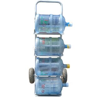 ViO HT-5BM, Двухколесная тележка с платформой для перемещения 5 бутылей с водой, металлическая, до 200 кг