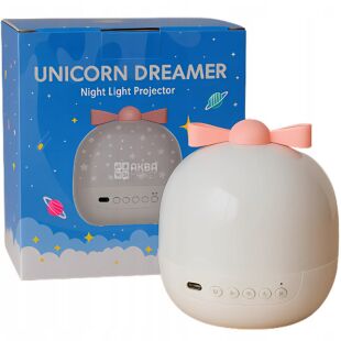 Музыкальный ночник-проектор с разными сюжетами, 360°