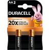 Duracell AA, 2 шт., 1.5 V, Батарейки щелочные LR6