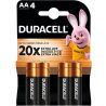 Duracell AA, 4 шт., 1,5V, Батарейки щелочные, LR6