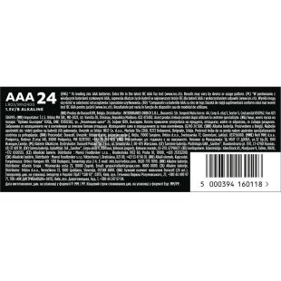 Duracell Extra life, 24 шт., ААА, 1.5V, Батарейки щелочные, LR03