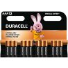 Duracell ААА, 12 шт., 1.5V, Батарейки лужні, LR03