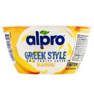 Alpro Greek Style Mango, 150 г, Йогурт греческий соевый со вкусом манго Алпро 