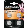 Duracell, 4 шт., 3V, Батарейка літієва, кругла, CR2032