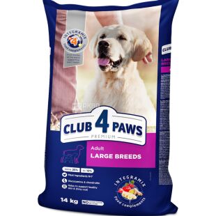 Club 4 Paws Adult Large Breeds, 14 кг, Сухий корм для дорослих собак великих порід Клуб 4 Лапи