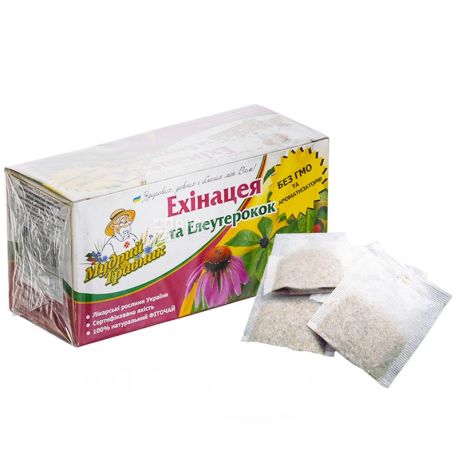 Wise Travnik, 20 pcs, herbal tea, Echinacea and Eleutherococcus
