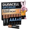 Duracell Optimum, ААА, 8 шт., 1,5V, Батарейки лужні, LR03