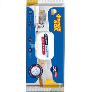 Фрекен Бок, 48 шт., Салфетки влажные для уборки, универсальные, с клапаном