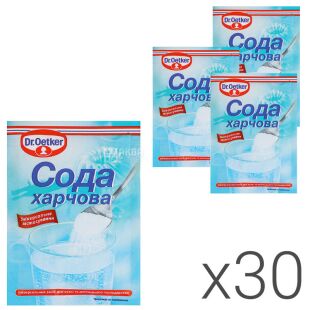 Dr. Oetker, Сода пищевая, 50 г, упаковка 30 шт.