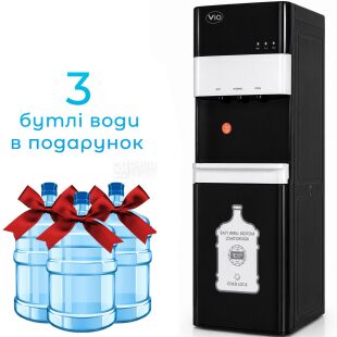 ViO X242-FEB, Кулер для води з електронним охолодженням та нижнім завантаженням бутля, чорний