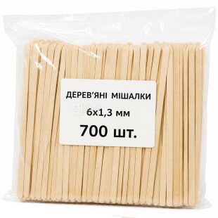 Clever, Wooden stirrers, 14 cm, 700 pcs.