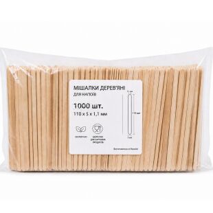Ecowood, Мішалки дерев'яні Ековуд, 11 см, 1000 шт.