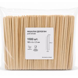 Ecowood Premium, Ecowood Premium wooden stirrers, 18 cm, 1000 pcs.