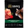 Savory, 85 г, Влажный корм для кошек Ягненок со свеклой в соусе, Сейвори
